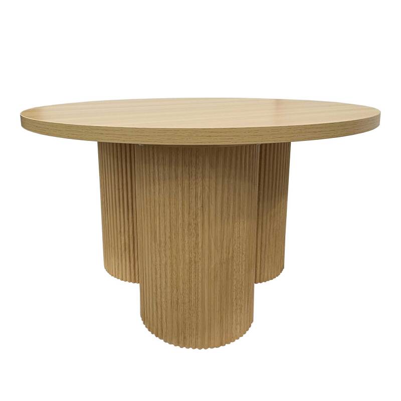 Tavolino da salotto effetto legno rotondo  Ø80 x 45 cm
