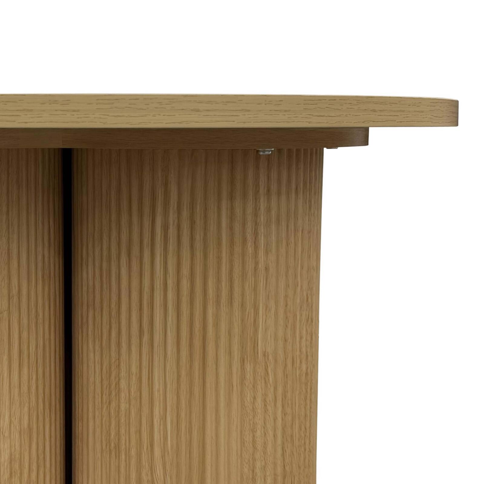 Tavolino da salotto effetto legno rotondo  Ø80 x 45 cm