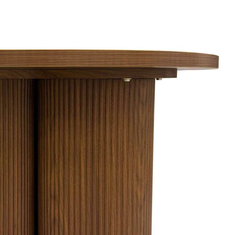 Tavolino da salotto effetto legno rotondo  Ø80 x 45 cm