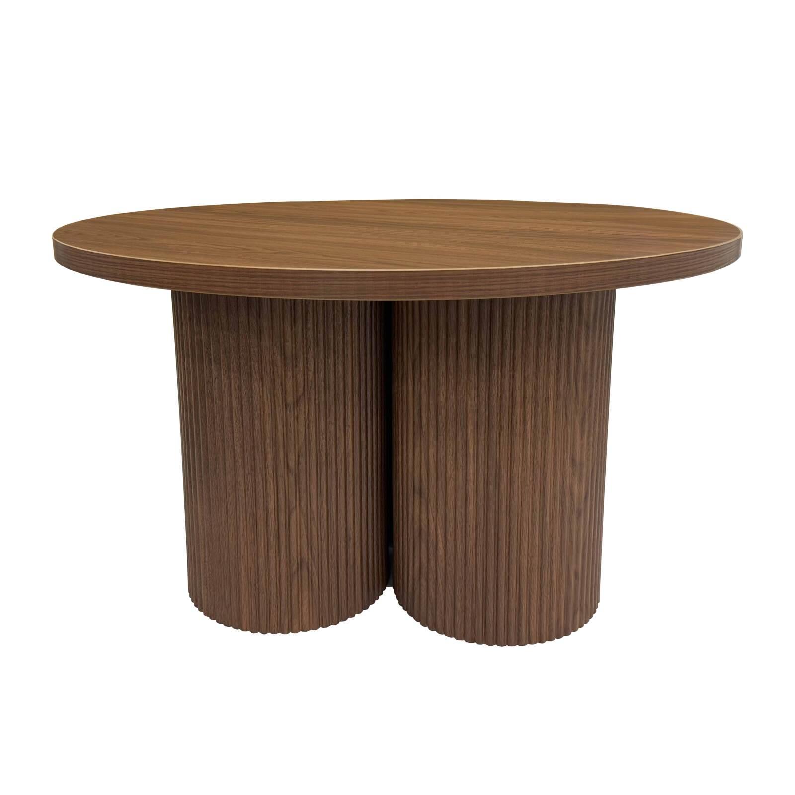 Tavolino da salotto effetto legno rotondo  Ø80 x 45 cm