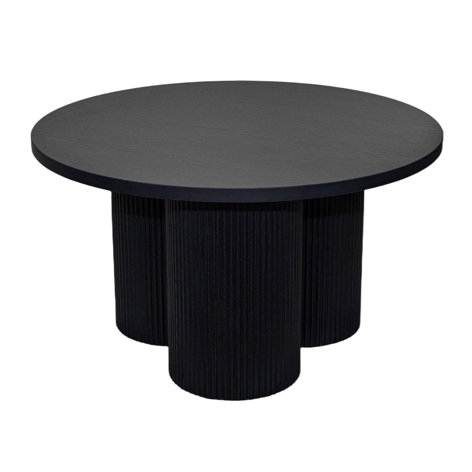 Tavolino da salotto effetto legno rotondo  Ø80 x 45 cm