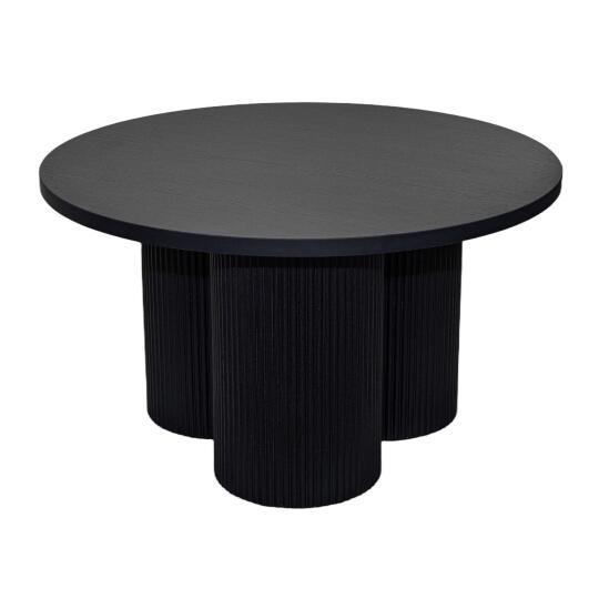 Tavolino da salotto effetto legno rotondo Ø80 x 45 cm | Oviala