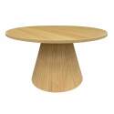 Tavolino da salotto effetto legno rotondo  Ø80 x 45 cm