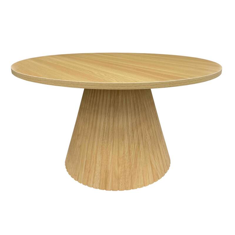 Tavolino da salotto effetto legno rotondo  Ø80 x 45 cm
