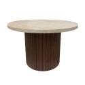 Tavolino da salotto effetto legno FSC® rotonda 70 x 70 x 45 cm