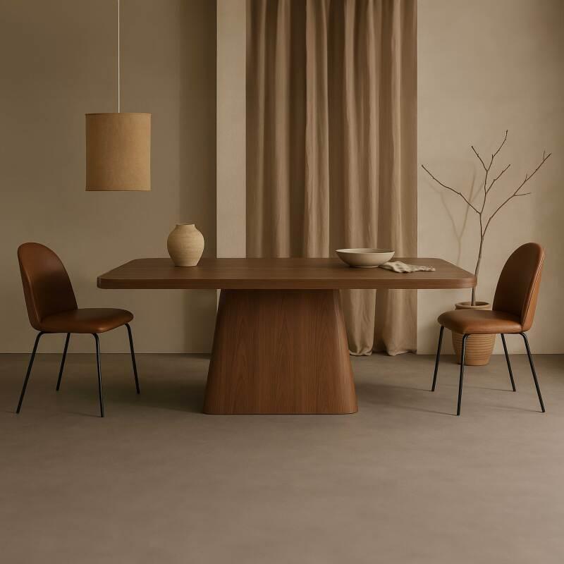 Tavolo da pranzo effetto legno FSC® MIX per 4 persone