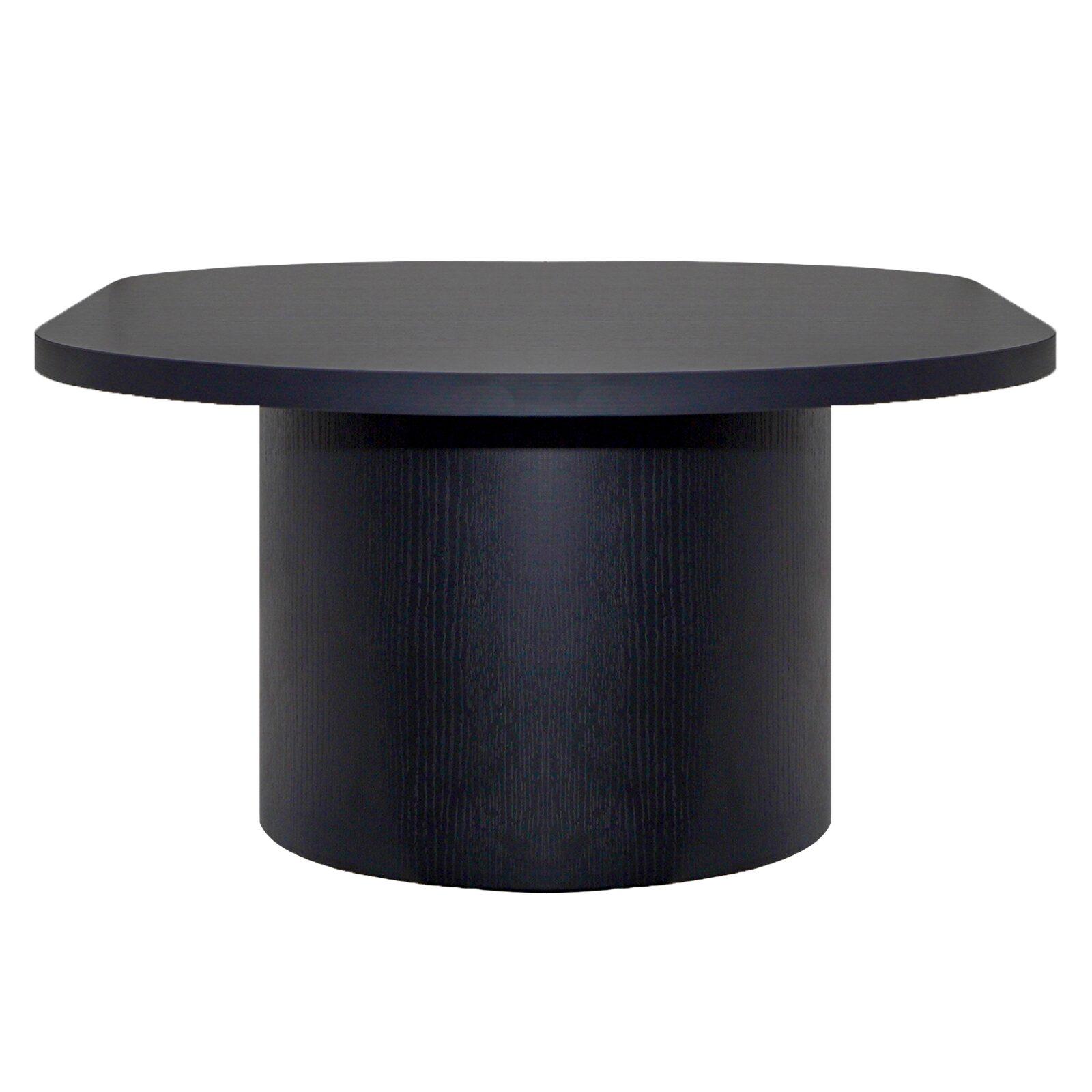 Tavolino de salotto effetto legno ovale 120x70x35 cm