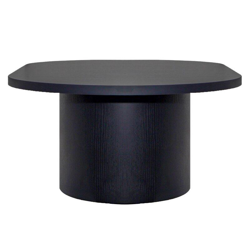 Tavolino de salotto effetto legno ovale 120x70x35 cm