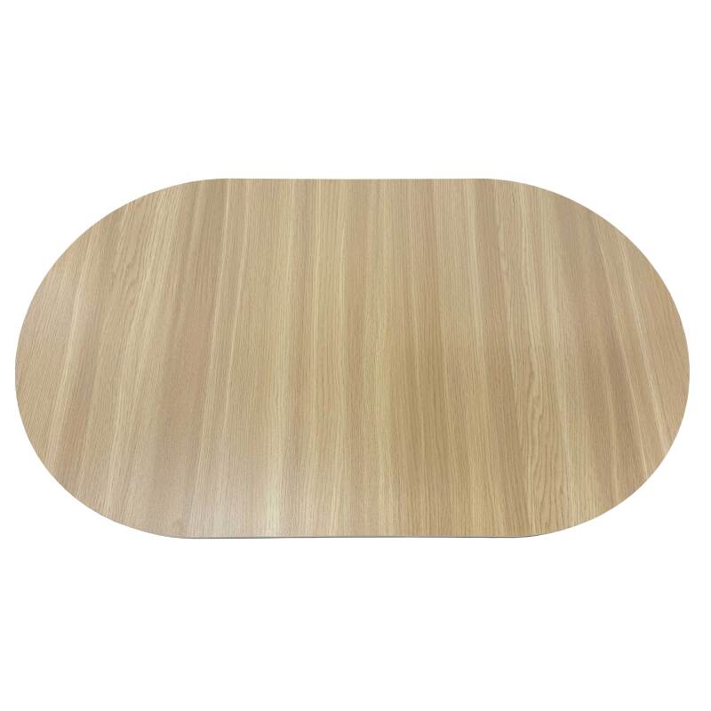 Tavolino de salotto effetto legno ovale 120x70x35 cm