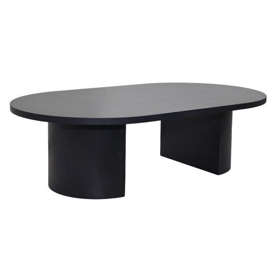 Tavolino de salotto effetto legno ovale 120x70x35 cm