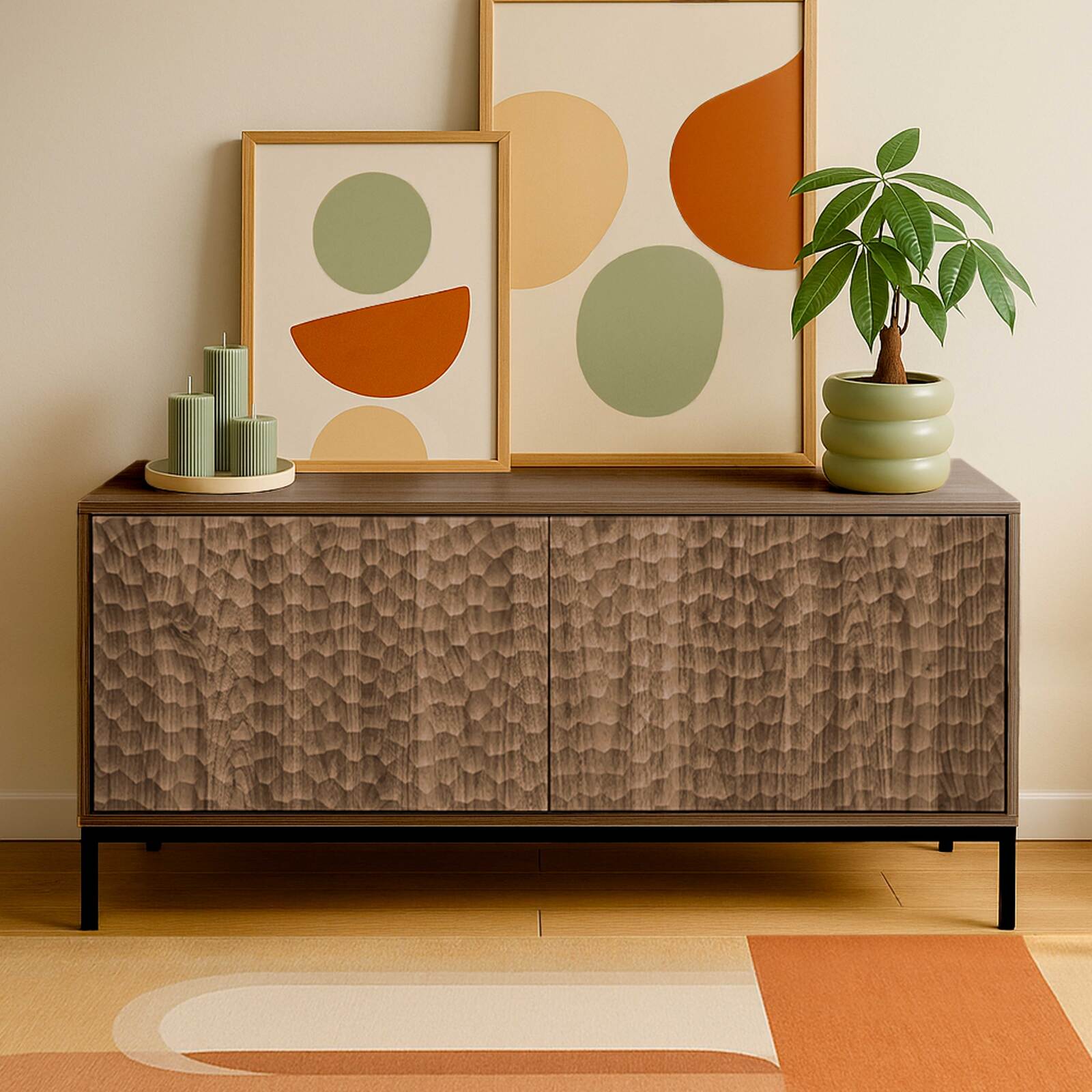 Mobile TV 120 cm effetto legno