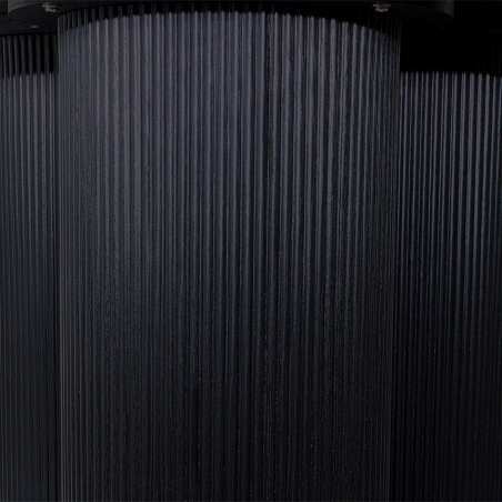 Tavolo da pranzo rotondo effetto legno per 4 persone (6/8)