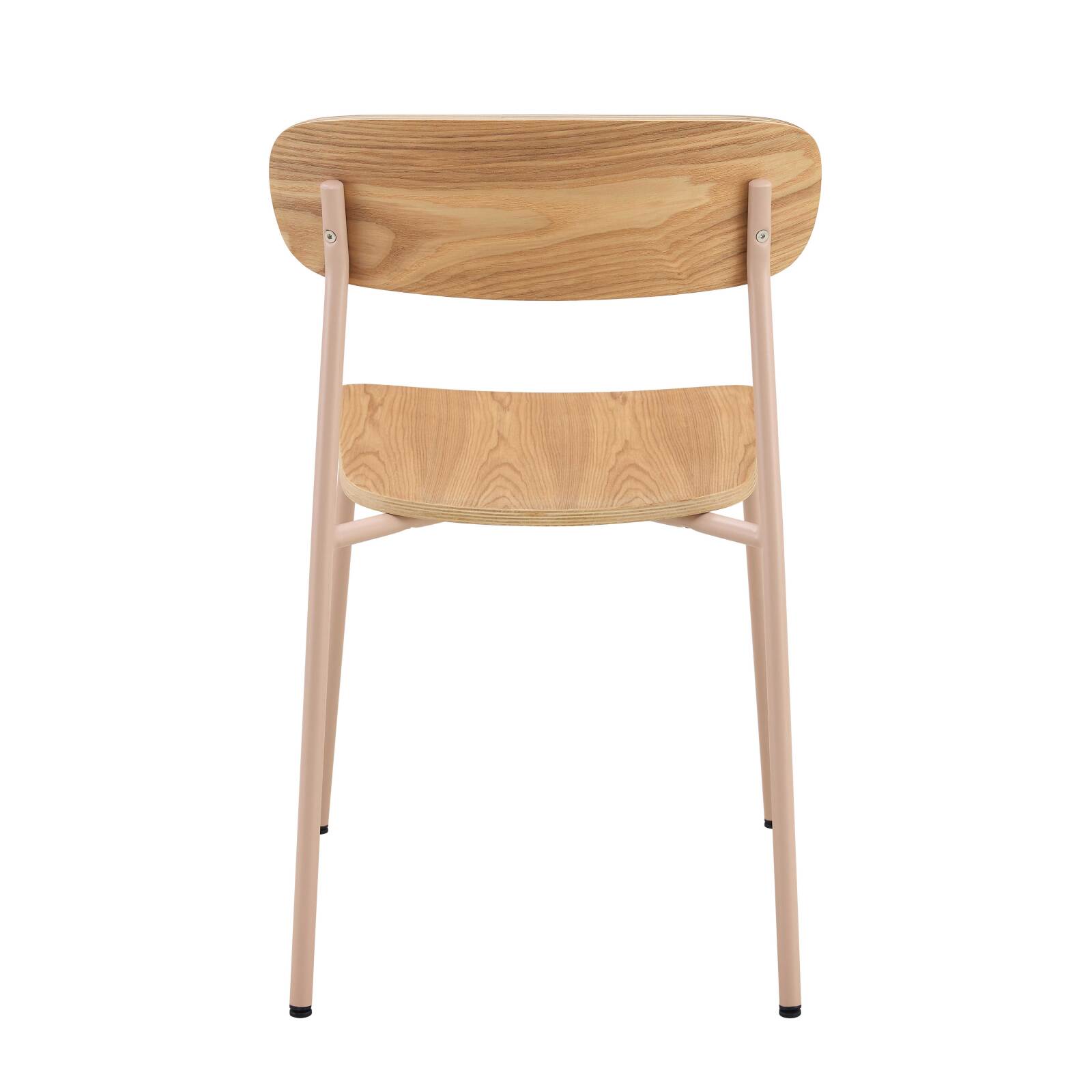 Set di 2 sedie in metallo e legno