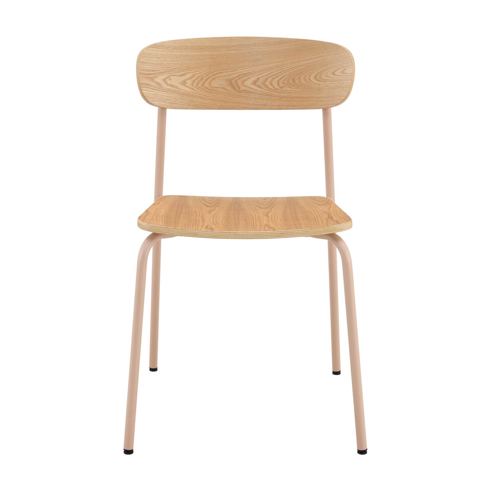 Set di 2 sedie in metallo e legno