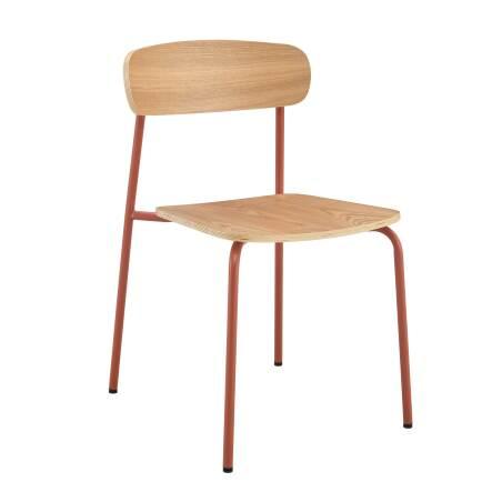 Set di 2 sedie in metallo e legno (5/6)