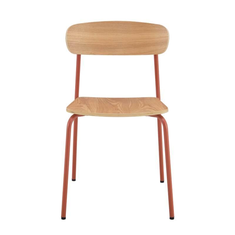 Set di 2 sedie in metallo e legno (2/6)