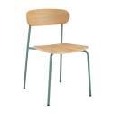 Set di 2 sedie in metallo e legno