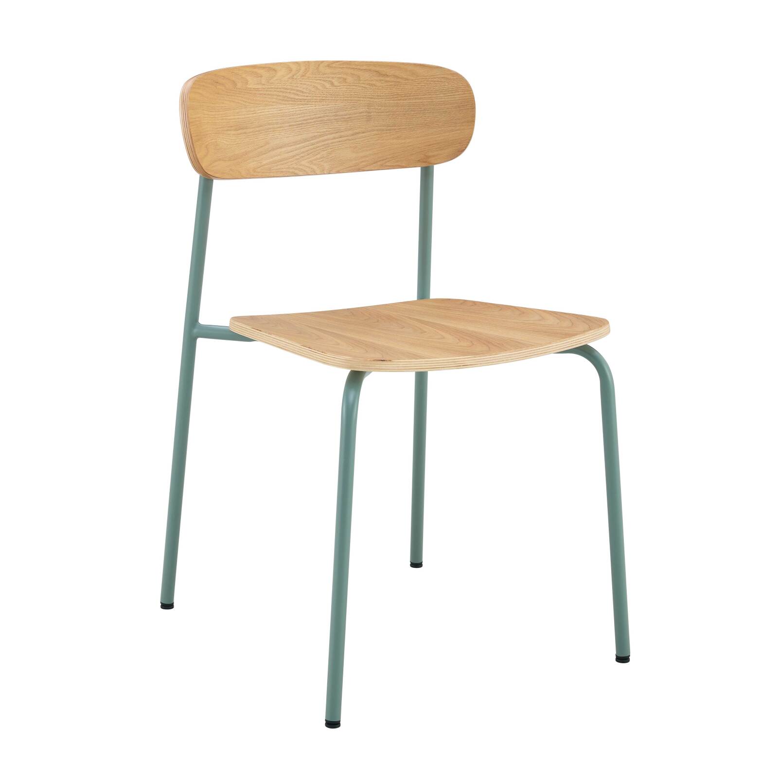 Set di 2 sedie in metallo e legno