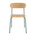 Set di 2 sedie in metallo e legno
