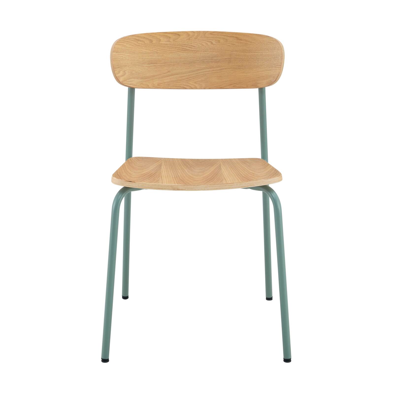 Set di 2 sedie in metallo e legno