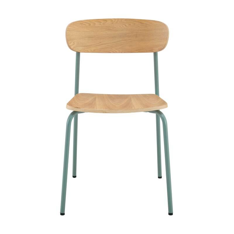 Set di 2 sedie in metallo e legno (2/6)