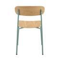 Set di 2 sedie in metallo e legno