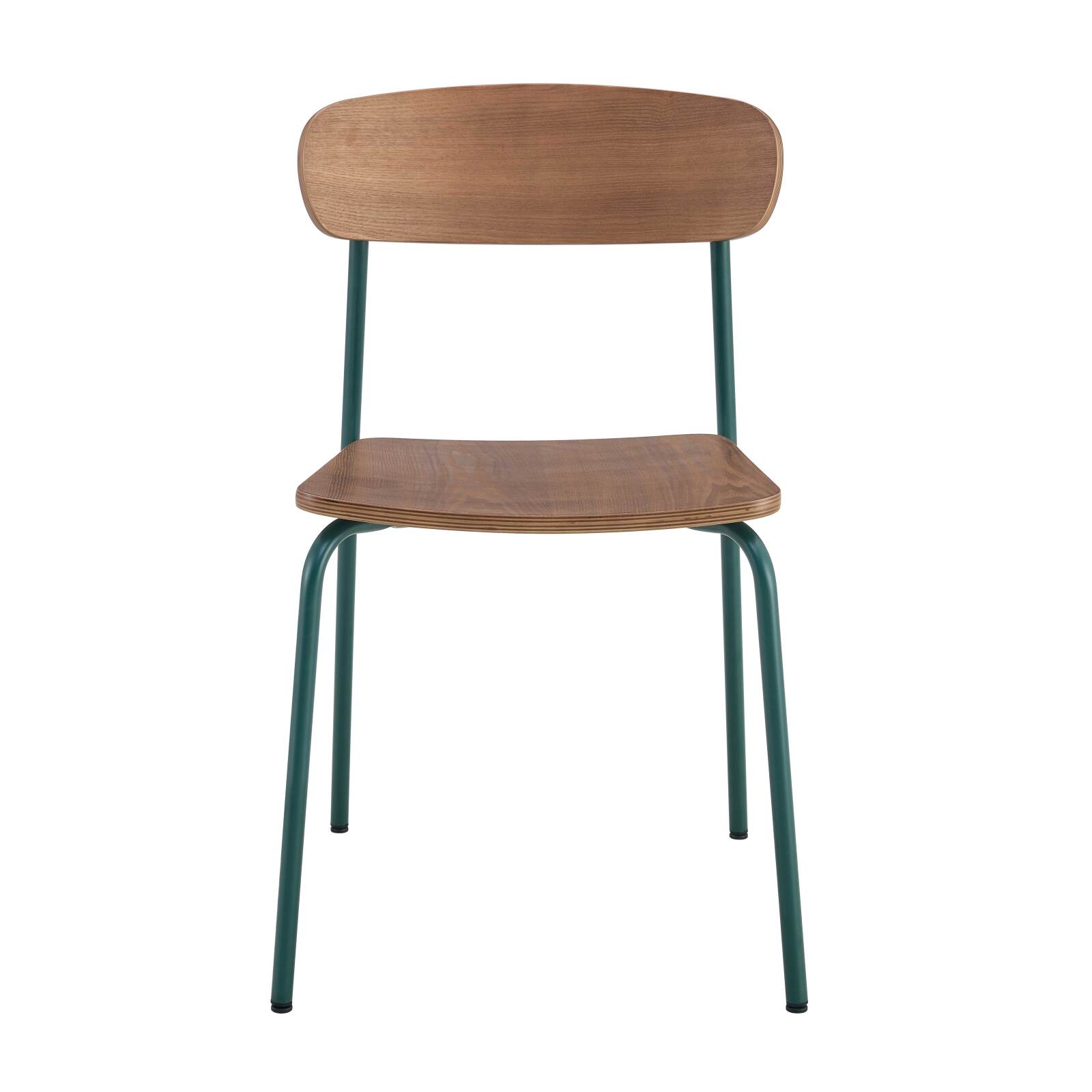 Set di 2 sedie in metallo e legno