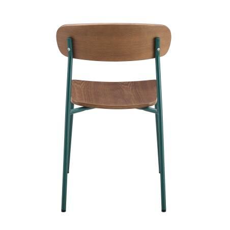 Set di 2 sedie in metallo e legno (5/7)