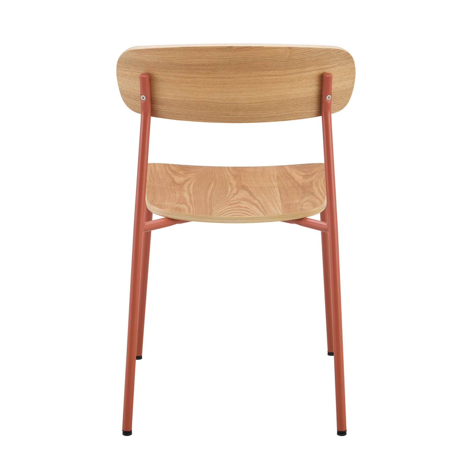 Set di 2 sedie in metallo e legno