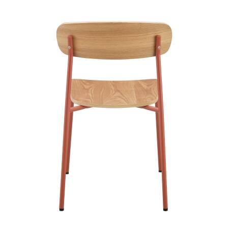 Set di 2 sedie in metallo e legno (4/6)