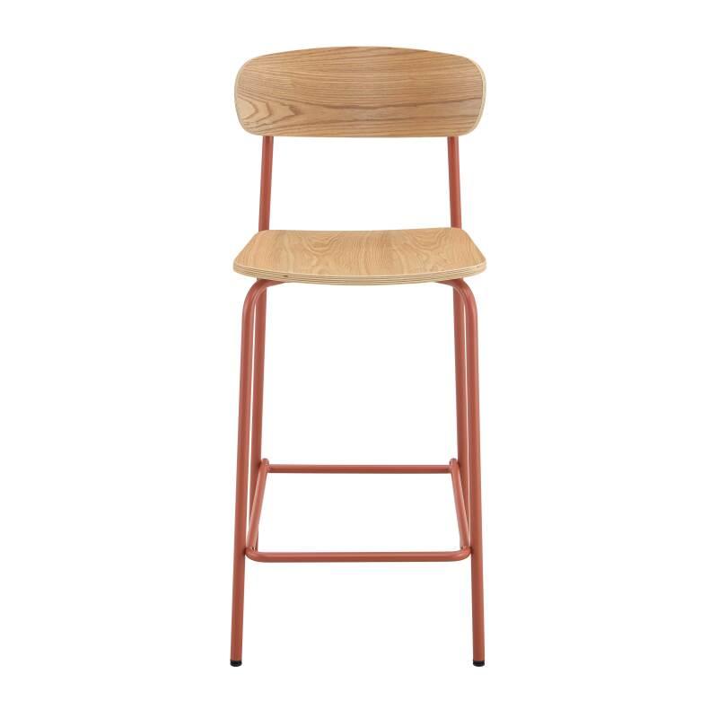 Set di 2 seggioloni in metallo e legno (2/6)