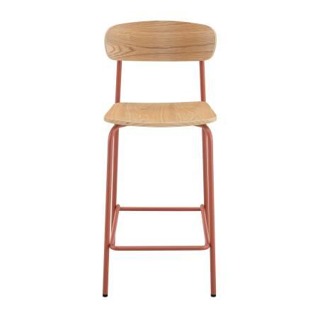 Set di 2 seggioloni in metallo e legno (2/6)