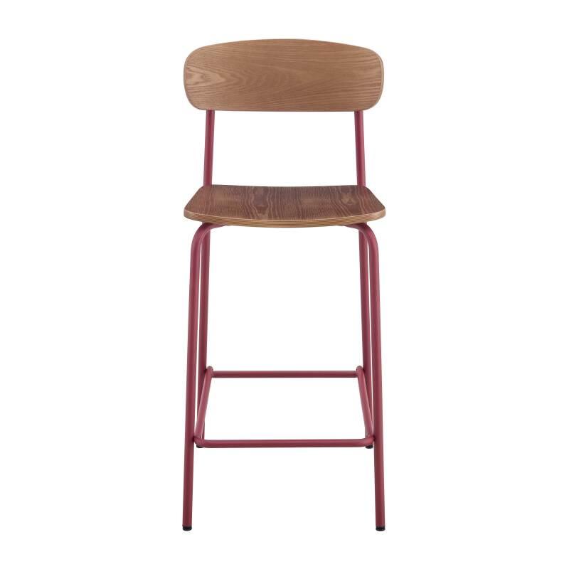 Set di 2 seggioloni in metallo e legno (2/6)