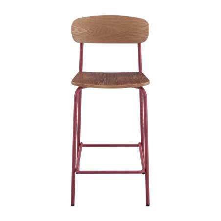 Set di 2 seggioloni in metallo e legno (2/6)