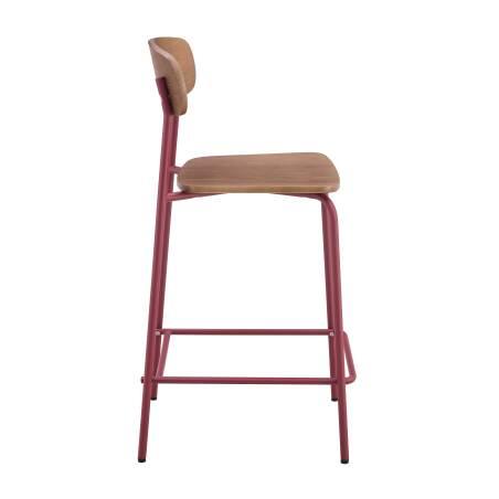 Set di 2 seggioloni in metallo e legno (3/6)