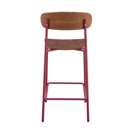 Set di 2 seggioloni in metallo e legno (4/6)