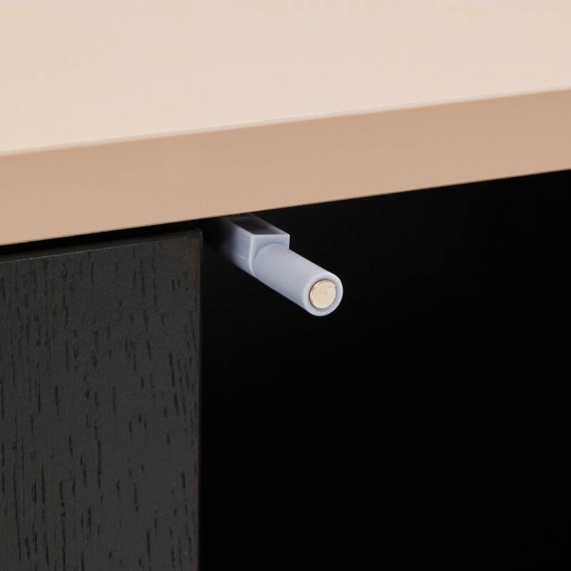 Buffet effetto legno con 3 ante, 140 cm