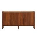 Buffet effetto legno con 3 ante, 140 cm