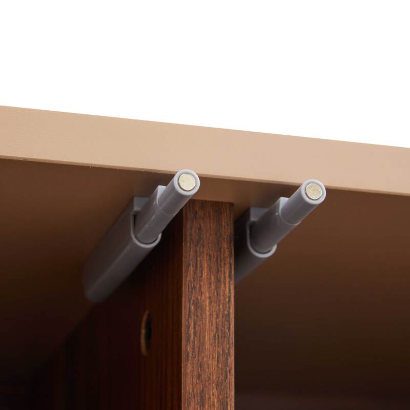 Mobile TV effetto legno da 120 cm in stile elegante (7/8)