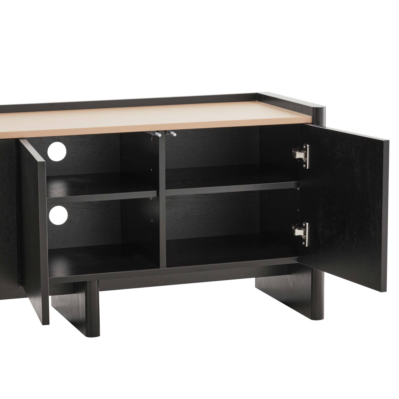 Mobile TV effetto legno da 120 cm in stile elegante