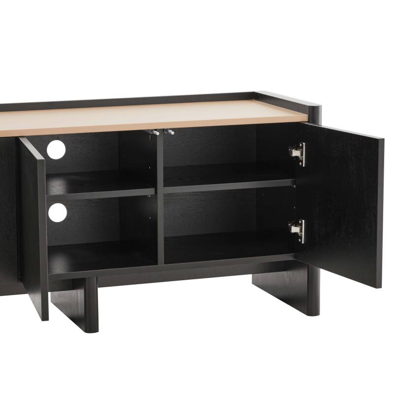 Mobile TV effetto legno da 120 cm in stile elegante