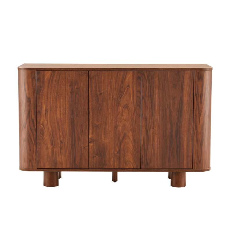 Buffet effetto legno con 3 ante, 120 cm (4/8)