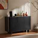 Buffet effetto legno con 3 ante, 120 cm