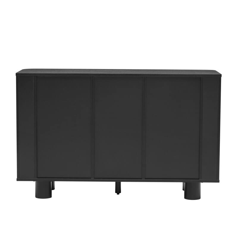 Buffet effetto legno con 3 ante, 120 cm