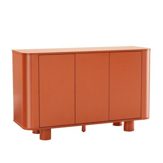 Buffet arancione con 3 ante, 120 cm