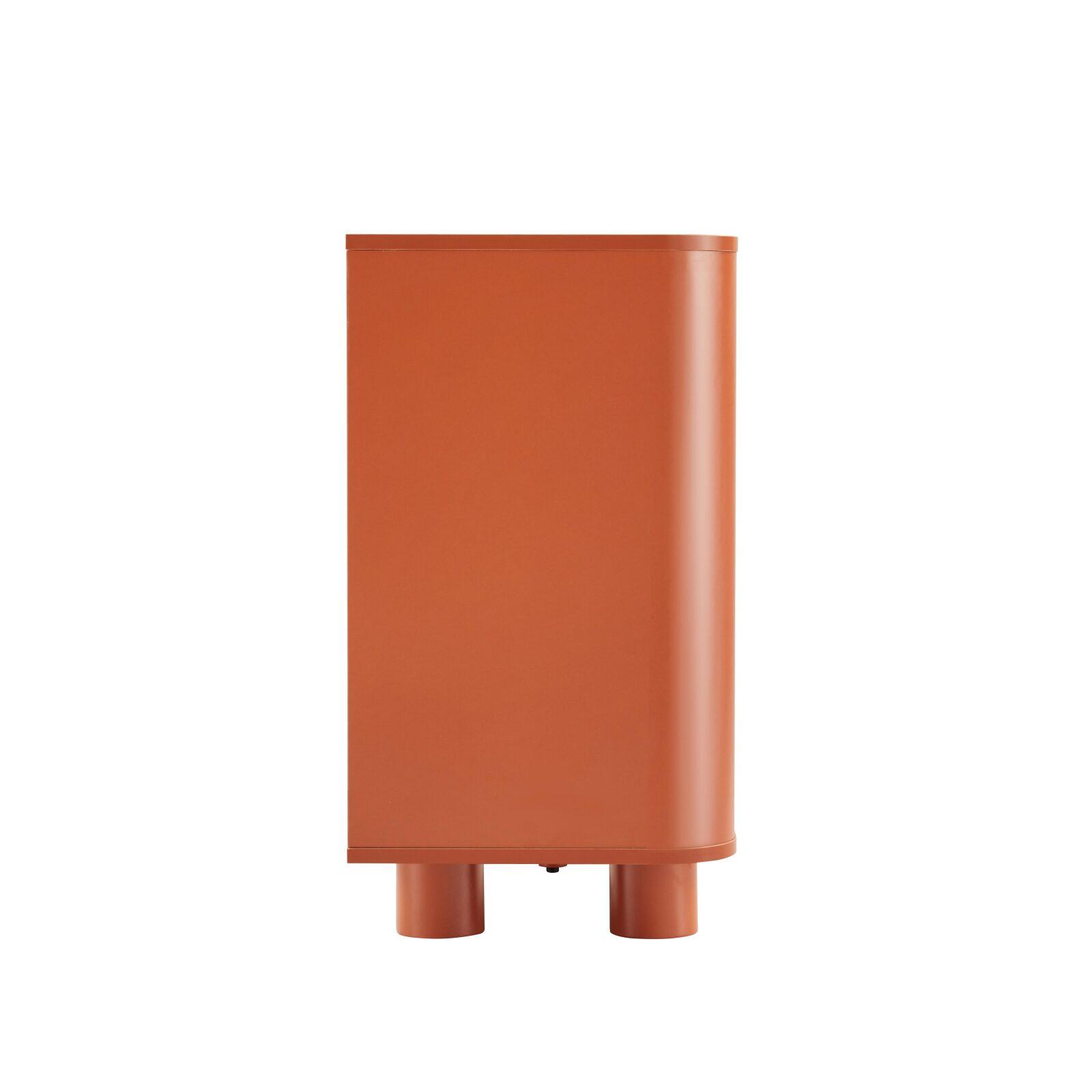 Buffet arancione con 3 ante, 120 cm