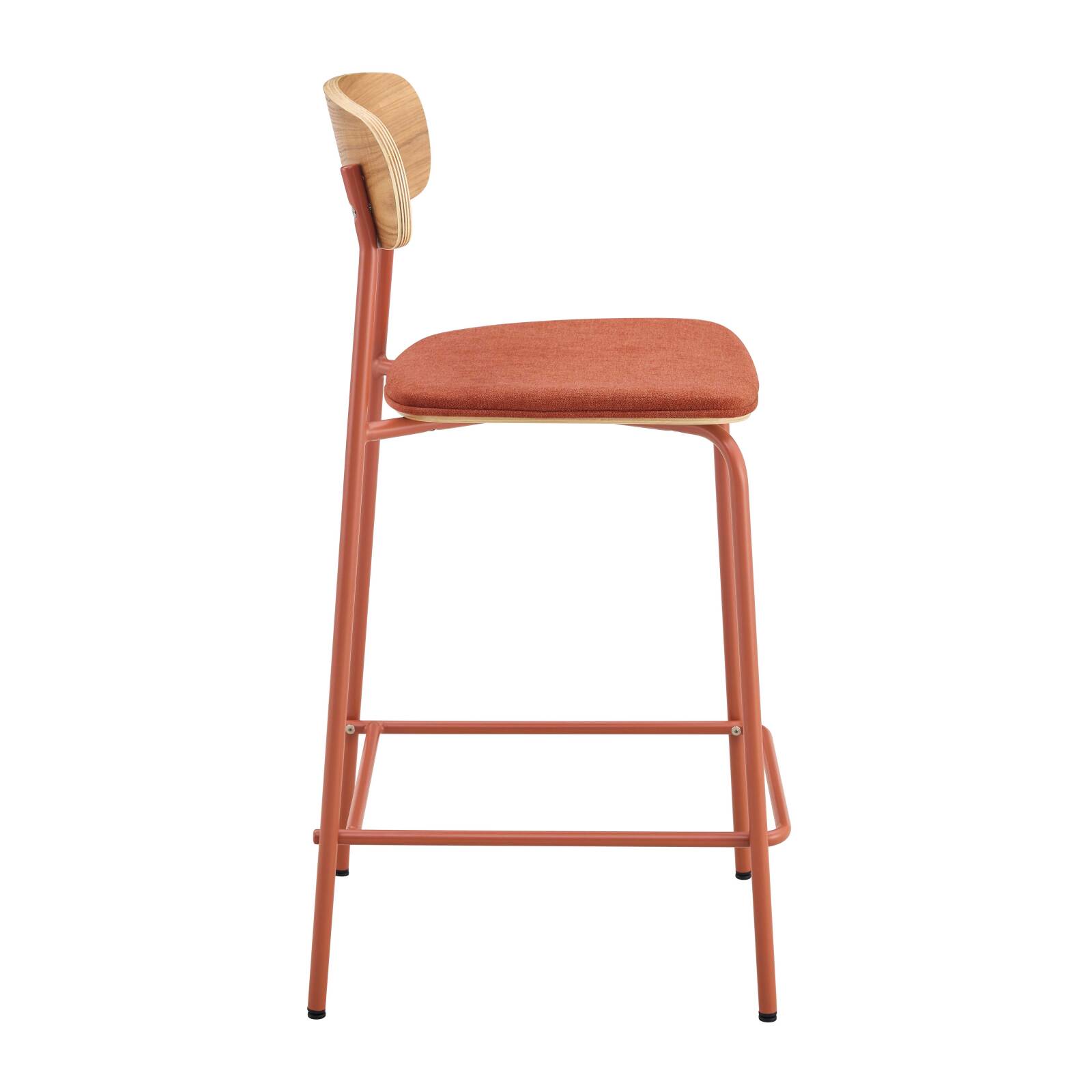 Set di 2 seggioloni in metallo, legno e tessuto