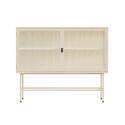 Buffet in metallo e vetro 2 ante 110 cm