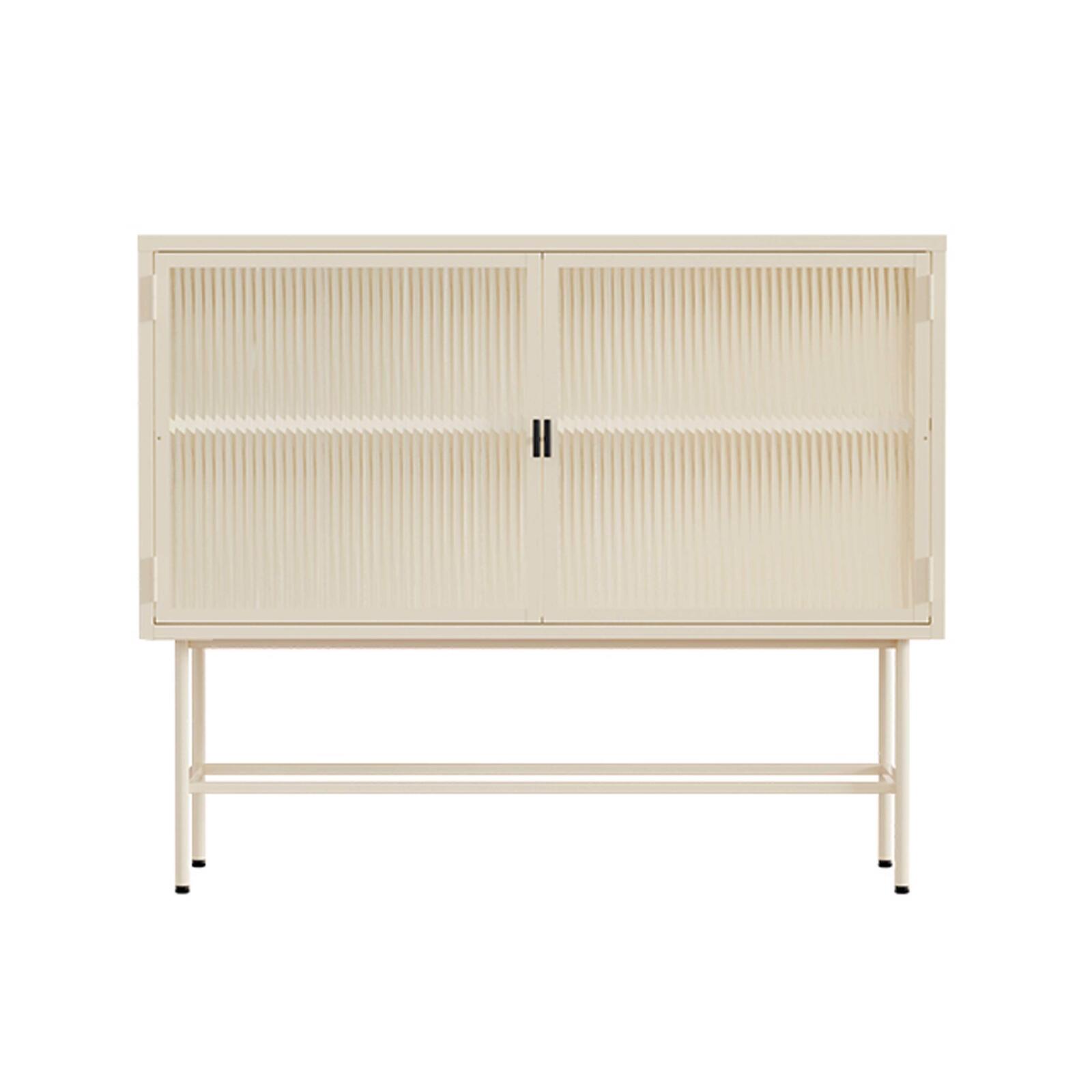 Buffet in metallo e vetro 2 ante 110 cm