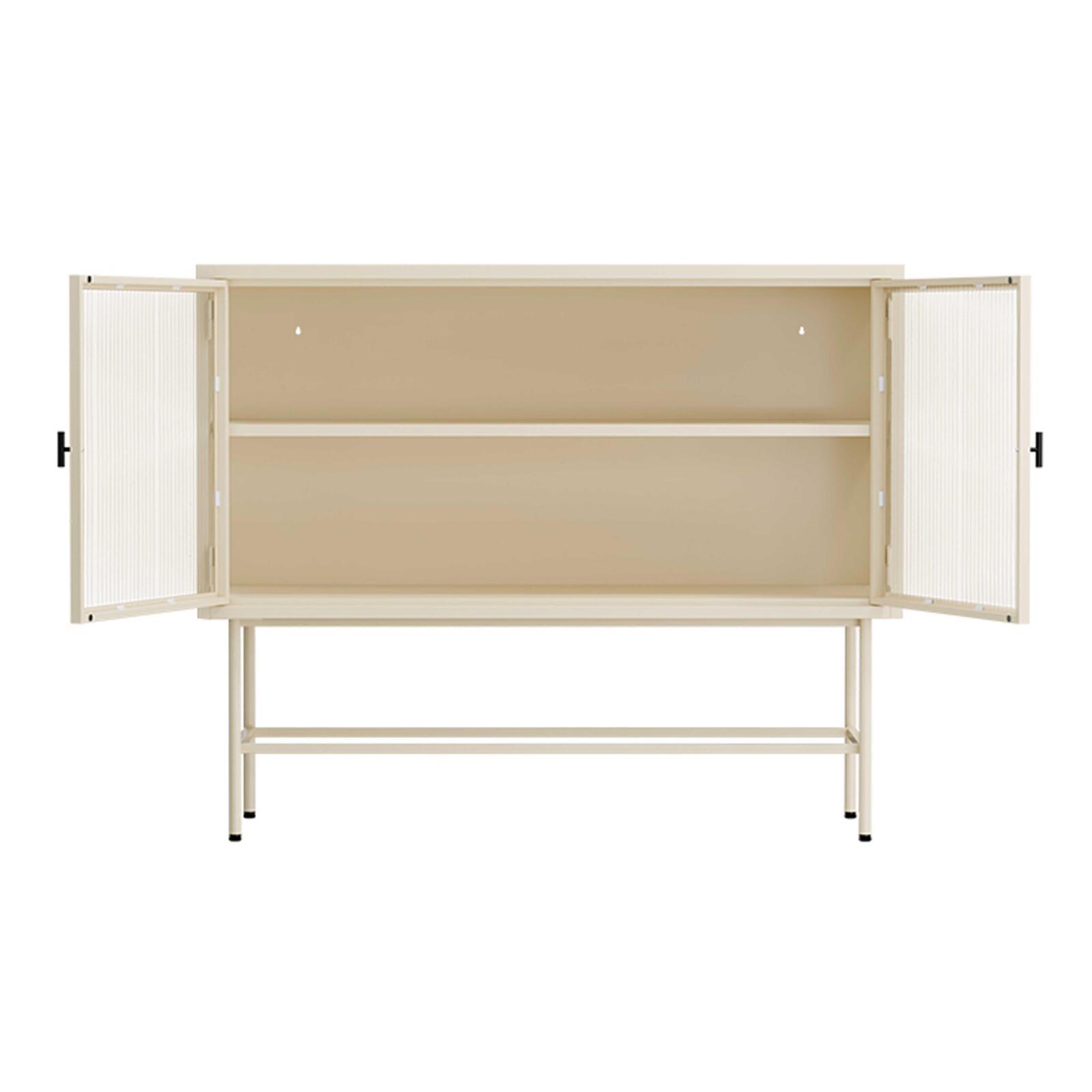 Buffet in metallo e vetro 2 ante 110 cm